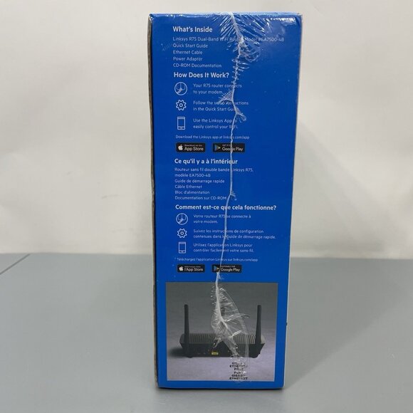 Linksys R75 Dual-Band Wi-Fi Router Max-Stream AC1900 NEW Factory Sealed EA7500V3 - Picture 5 of 6